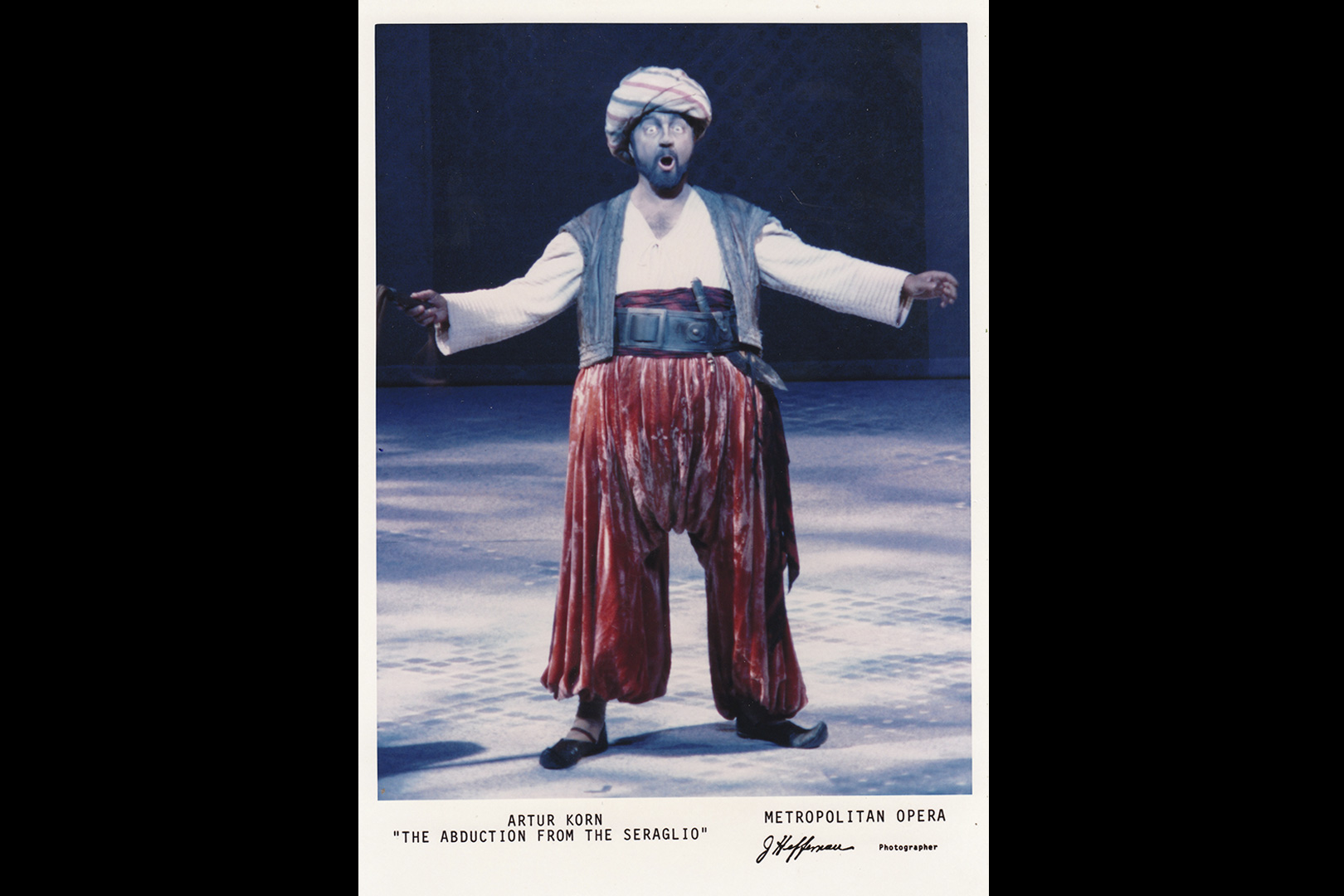 Osmin aus Die Entführung aus dem Serail von W.A. Mozart Metropolitan Opera New York 1984